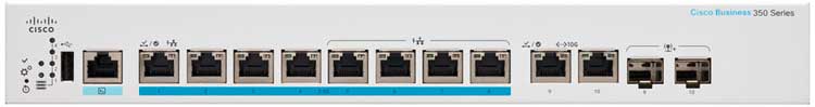 CBS350-8MP-2X - Cisco Business Switch 8 portas LAN 2,5 GbE