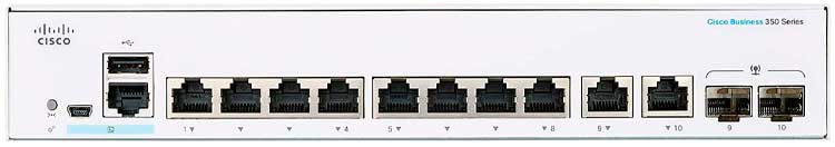 CBS350-8T-E-2G Switch Cisco Business 8 portas LAN Gerenciável 