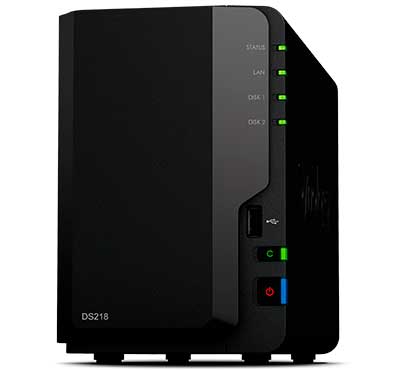 Synology DS218 DiskStation - Storage NAS 2 Baias p/ HDD SATA