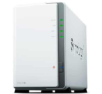 Synology DS218j Diskstation - Storage NAS 2 baias até 24TB