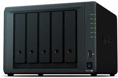 DS1019+ Synology - Storage NAS 5 Bay p/ HDD SATA