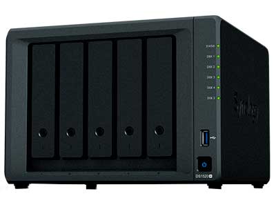DS1520+ Synology Diskstation - Storage NAS 5 Baias até 90TB