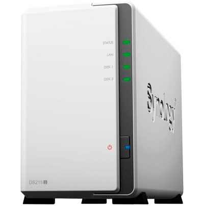 Synology DS215j Diskstation - Storage NAS 2 Baias até 16TB