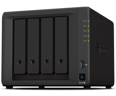 Synology DiskStation DS420+ Storage NAS 4 baias hot-swappable