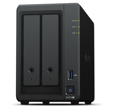 DS720+ Synology Diskstation Storage NAS 2 Baias
