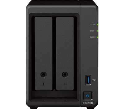 DS723+ DiskStation Synology - Storage NAS 2 Bay p/ HDD SATA/NVMe