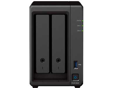 DVA1622 Synology - Servidor NVR 2 Baias p/ HDD SATA/SSD
