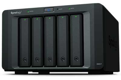 Synology DX517 - Unidade de Expansão 5 Baias 70TB para Storage NAS