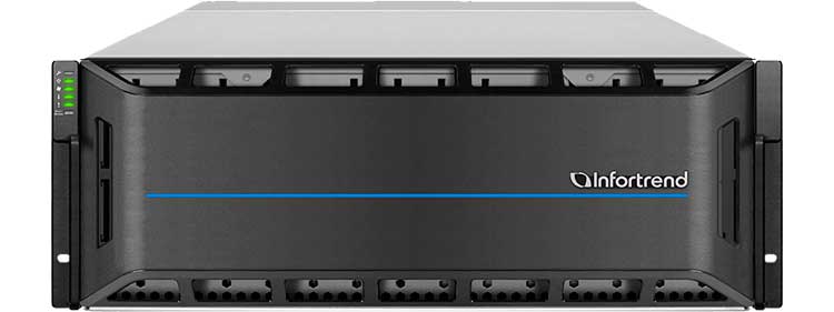 EonStor GSE40403C G3 Infortrend - Unified Storage 40 Bay p/ HDD SAS/NVMe