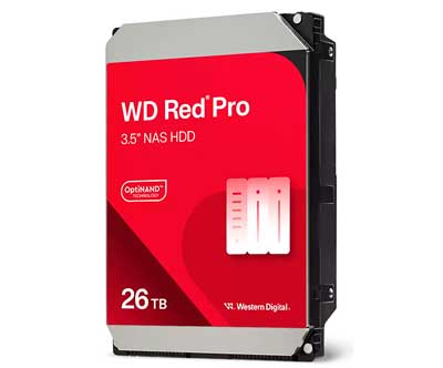 WD260KFGX WD - HD Interno 26TB SATA 6Gb/s 7.200 RPM Red Pro