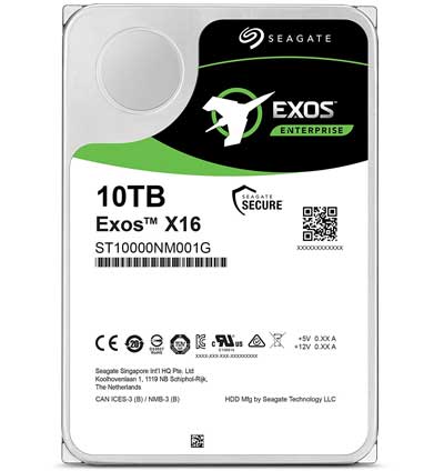ST10000NM001G Seagate - HD Enterprise Exos X16 10TB SATA III 