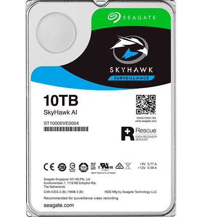 ST10000VE0004 Seagate SkyHawk AI - Hard Disk surveillance 10TB SATA