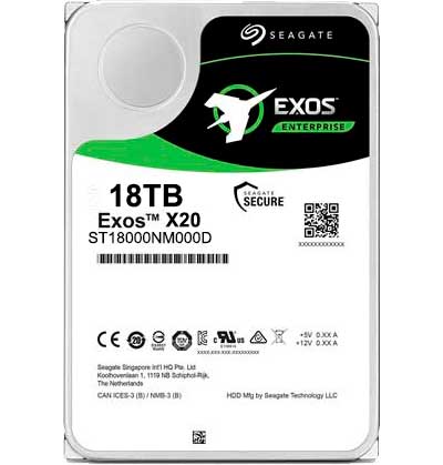 ST18000NM000D Seagate - HD Interno 18TB SAS Exos X20