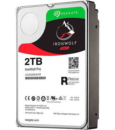 ST2000NE0035 Seagate - HD Interno SATA 2TB 7200 rpm IronWolf Pro