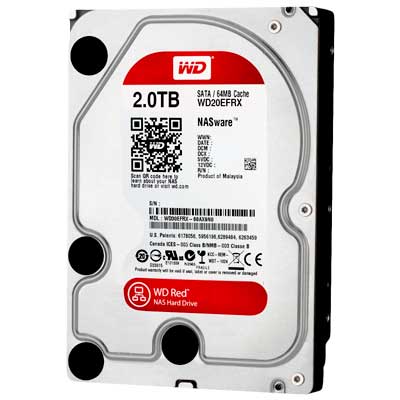 WD20EFRX - Hard Disk 2TB  Red 5.400 RPM SATA III 6Gb/s