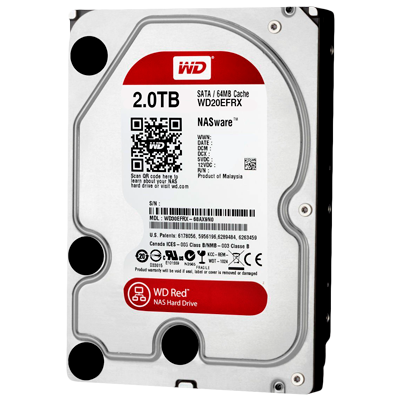 WD20EFRX - HD WD Red 2TB 5.400 rpm SATA 6Gb/s para storages e servidores