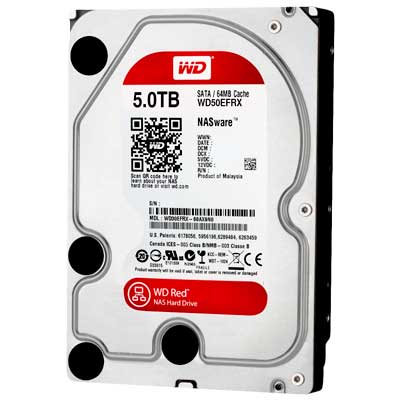 WD50EFRX WD - HD interno 5TB Red 5.400 RPM SATA III 6Gb/s