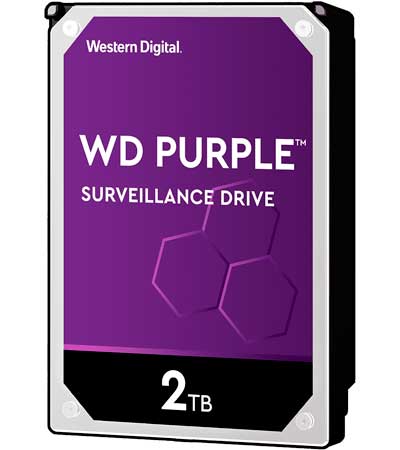 WD20PURX WD - HD Interno 2TB 5.400 RPM SATA p/ sistemas DVR, NVR e CFTV