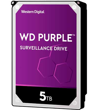 WD50PURX WD - HD Interno 5TB 5.400 RPM SATA p/ sistemas DVR, NVR e CFTV