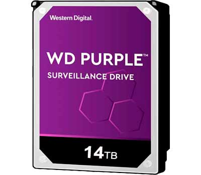 WD141PURP WD - HD Interno 14TB SATA 7.200 RPM Purple Pro p/ CFTV, DVR e NVR