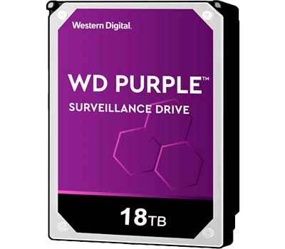 WD181PURP WD - HD Interno 18TB SATA 7.200 RPM Purple Pro p/ CFTV, DVR e NVR
