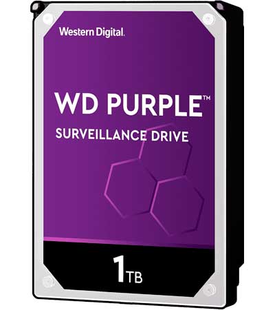 WD10PURZ WD - HD Interno 1TB 5.400 RPM Purple p/ sistemas CFTV, NVR e DVR