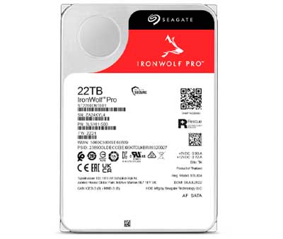 ST22000NT001 Seagate - HD Interno SATA 22TB 7200 rpm IronWolf Pro