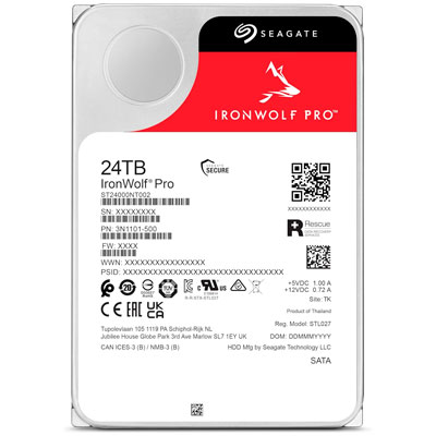 ST24000NT002 Seagate - HD Interno SATA 24TB 7200 rpm IronWolf Pro