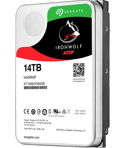 Seagate ST14000VN0008 - HD IronWolf SATA 14TB 6Gb/s 7200rpm