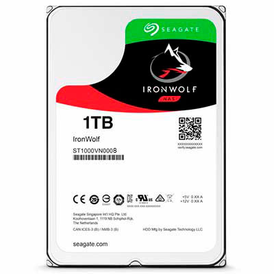 ST1000VN008 Seagate - HD SATA 1TB 5400 rpm IronWolf