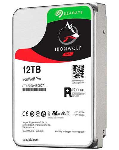 ST12000NE0007 Seagate - HD Interno SATA 12TB 7200 rpm IronWolf Pro