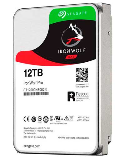 ST12000NT001 Seagate - HD Interno SATA 12TB 7200 rpm IronWolf Pro