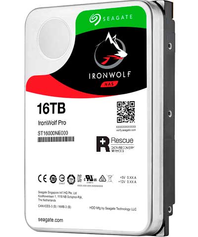 ST16000NT001 Seagate - HD Interno SATA 16TB 7200 rpm IronWolf Pro