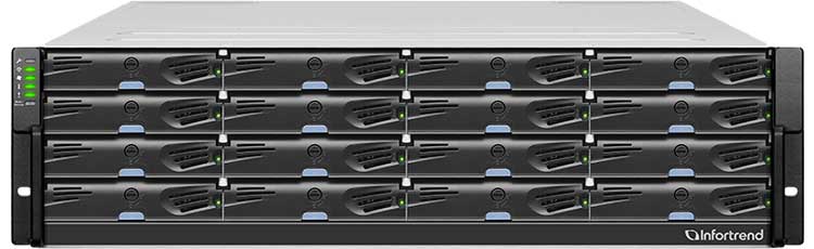 EonStor DS 4016R2C Infortrend - 3U Storage SAN 16 Bay High Availability