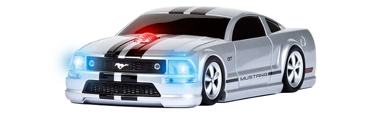 MOUSE WIRELESS MUSTANG PRATA - ROAD MICE