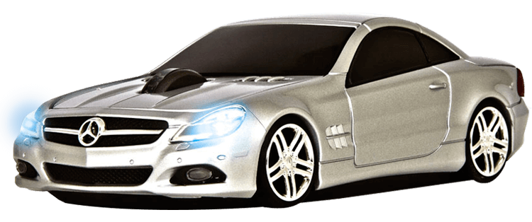 MOUSE WIRELESS MERCEDES BENZ SL550 PRATA - ROAD MICE