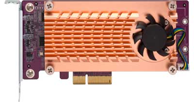 QM2-2S-220A Qnap - Interface de expansão PCIe Quad M.2 SATA SSD