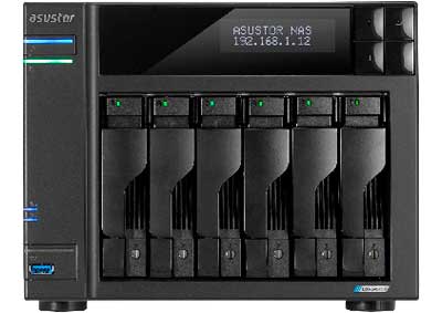 Lockerstor 6 AS6706T Asustor - Storage NAS 6 Bay p/ HDD SATA