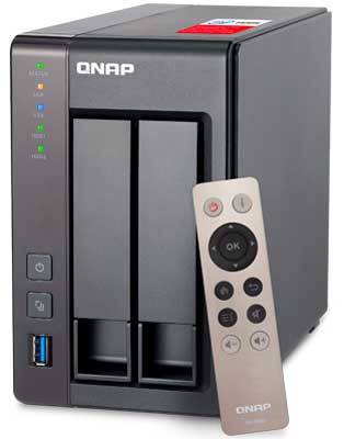 TS-251+ Qnap - 2 bay NAS e Media server DLNA HDMI até 36TB 