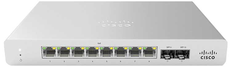 MS120-8-HW Meraki Cisco - Switch 8 portas LAN Gigabit Layer 2
