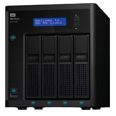 Storage NAS WD My Cloud Expert Series EX4100 32TB - WDBWZE0320KBK-NESN
