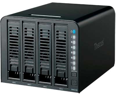 Thecus N4310 - Storage NAS 4 baias até 40TB SATA
