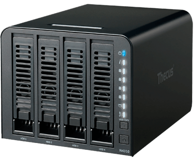 Thecus N4310 - Storage NAS 4 baias até 40TB SATA