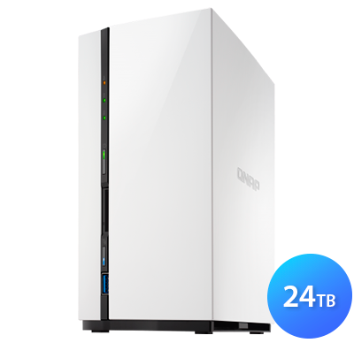 TS-228 Qnap - 2 bay NAS 24TB e Servidor DLNA