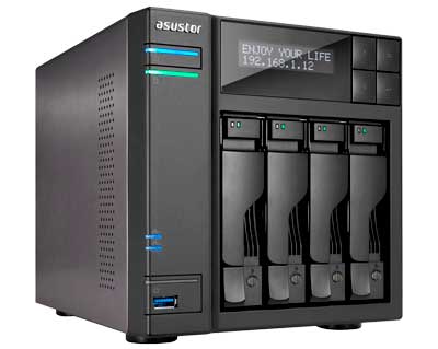 AS6204T Asustor - NAS Externo 4 baias SATA até 40TB