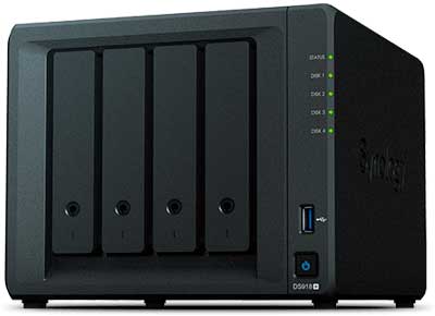 DS918+ Synology Disktation - Storage NAS 4 Bay p/ HDD SATA