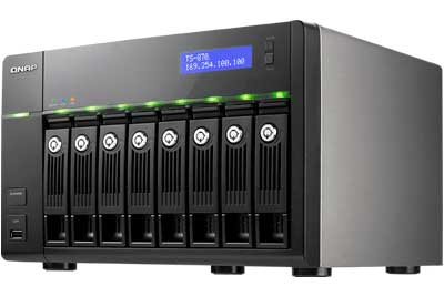 NAS 8 baias TS-870 PRO, 8-bay NAS expansível até 48TB