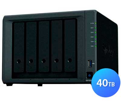 DS1520+ 40TB Synology Diskstation - Storage NAS 5 Baias SATA