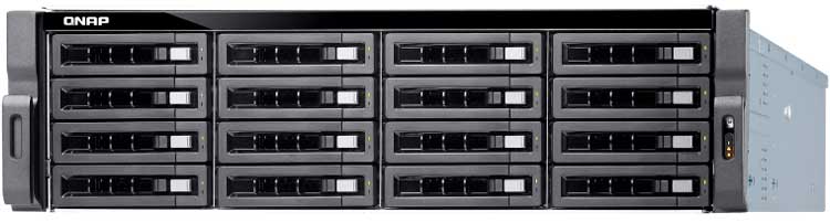 Qnap TS-1677XU-RP - NAS storage 192TB rackmount com 16 baias hot-swappable