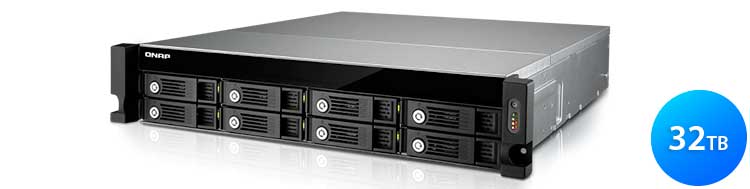 TVS-871U-RP 32TB Qnap - NAS storage rackmount para discos SATA